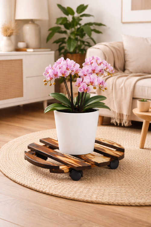 Podstawka-pod-kiwaty-ogrodowa-na-kółkach-okrągła-3021F