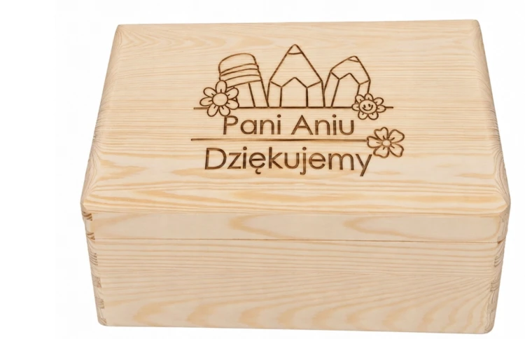 Skrzynka personalizowana Dzień Nauczyciela 30x20x14