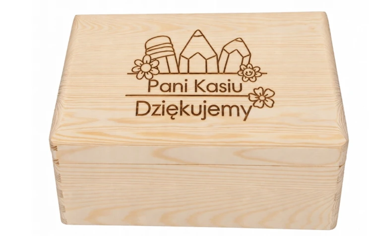 Skrzynka personalizowana Dzień Nauczyciela 30x20x14