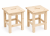 2 x Taboret-drewniany-niski-30x30x32 cm-sosna-naturalna